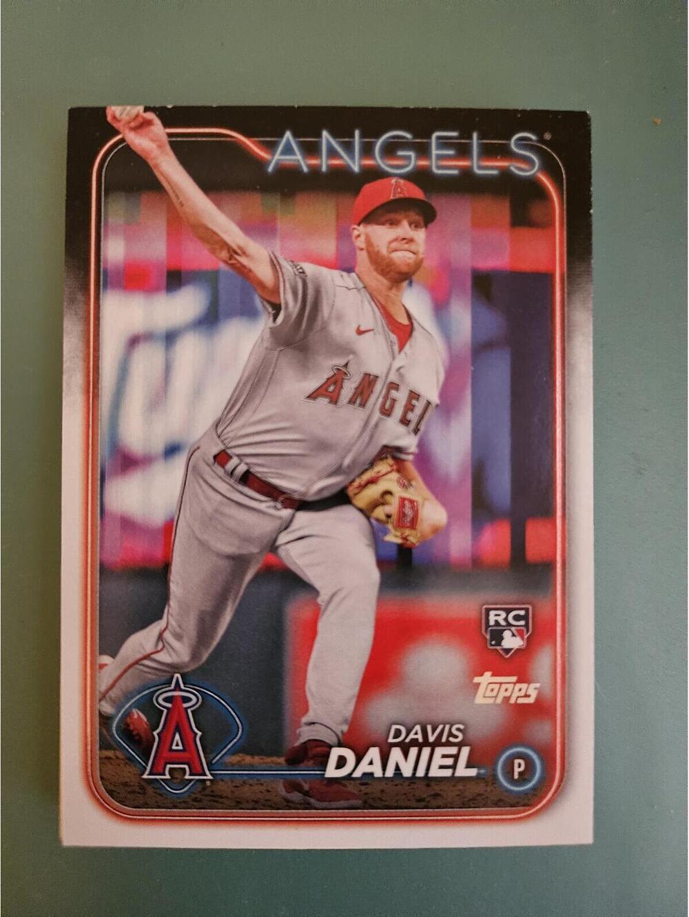 2024 Topps #592 Davis Daniel RC Rookie Card Los Angeles Angels